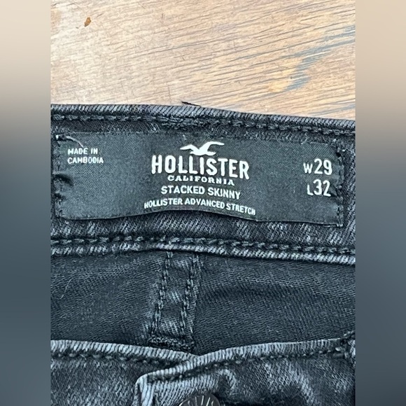 Mens Hollister stacked skinny advanced stretch jeans - Picture 5 of 10